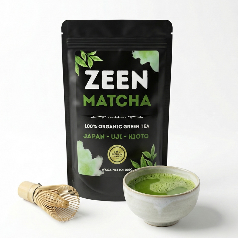 Matcha Japońska "Zeen" Uji-Kioto 100% Organiczna 100g