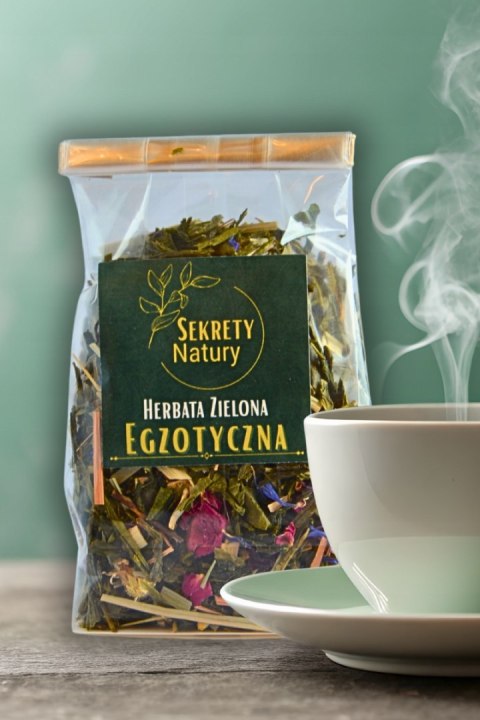 Herbata Premium EGZOTYCZNA - zielona Sencha, ananas, trawa cytrynowa 50g Herbata Premium EGZOTYCZNA - zielona Sencha, ananas, trawa cytrynowa 50g
