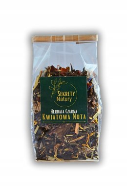 Kwiatowa Nuta 50g - herbata czarna Ceylon z nutą róży, nagietka i bławatka