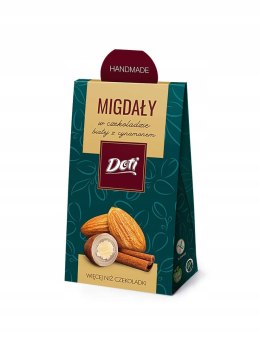 Migdały w czekoladzie białej z cynamonem 50g Doti - w eleganckiej saszetce