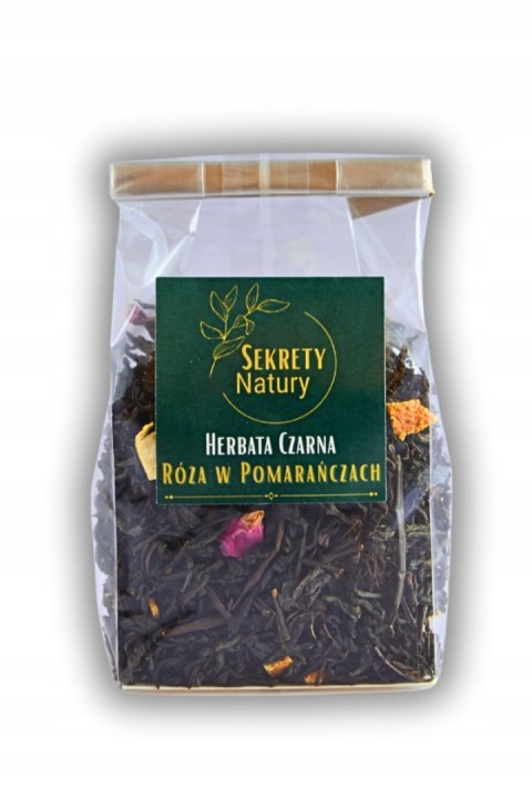 Róża w Pomarańczach - czarna herbata z bergamotką i skórką pomarańczy 50g Róża w Pomarańczach - czarna herbata z bergamotką i skórką pomarańczy 50g
