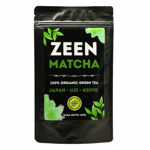 Zeen Matcha 100g - Zielona Herbata Japońska Premium 100% Organic Superfood Zeen Matcha 100g - Zielona Herbata Japońska Premium 100% Organic Superfood