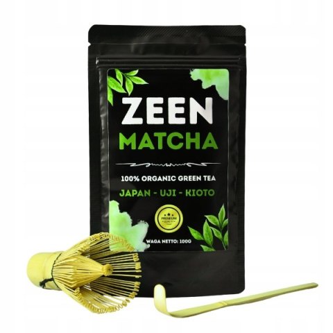 Zeen Matcha 100g - Zielona Herbata Japońska Premium 100% Organic Superfood Zeen Matcha 100g - Zielona Herbata Japońska Premium 100% Organic Superfood