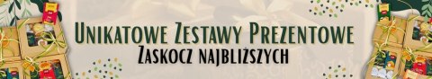 Zestaw 4 upominków herbata i konfitura eleganckie mini prezenty na okazję Zestaw 4 upominków herbata i konfitura eleganckie mini prezenty na okazję